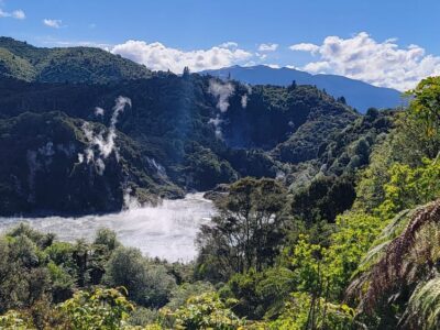 Violent Explosions, Ejecta, Steaming Fumeroles and Boiling Mud